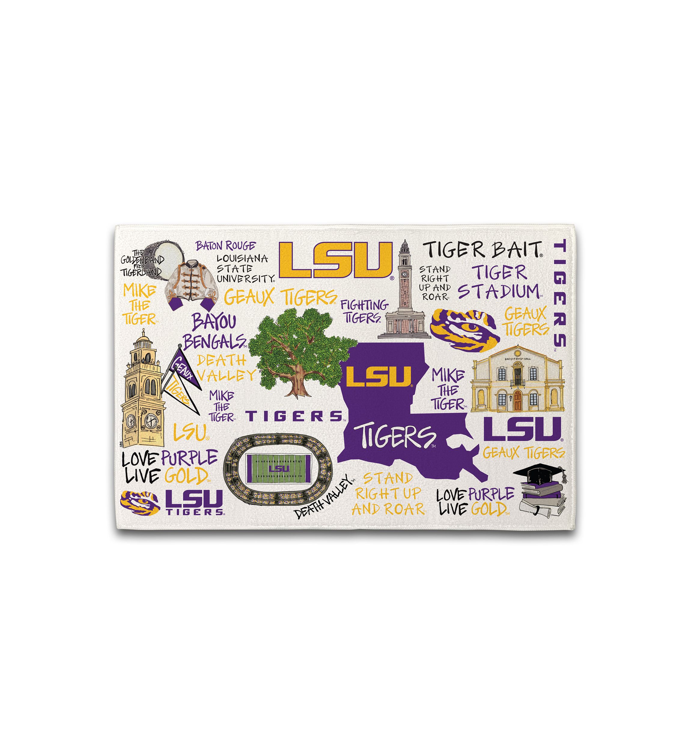 NCAA LSU Tigers Drying Mat