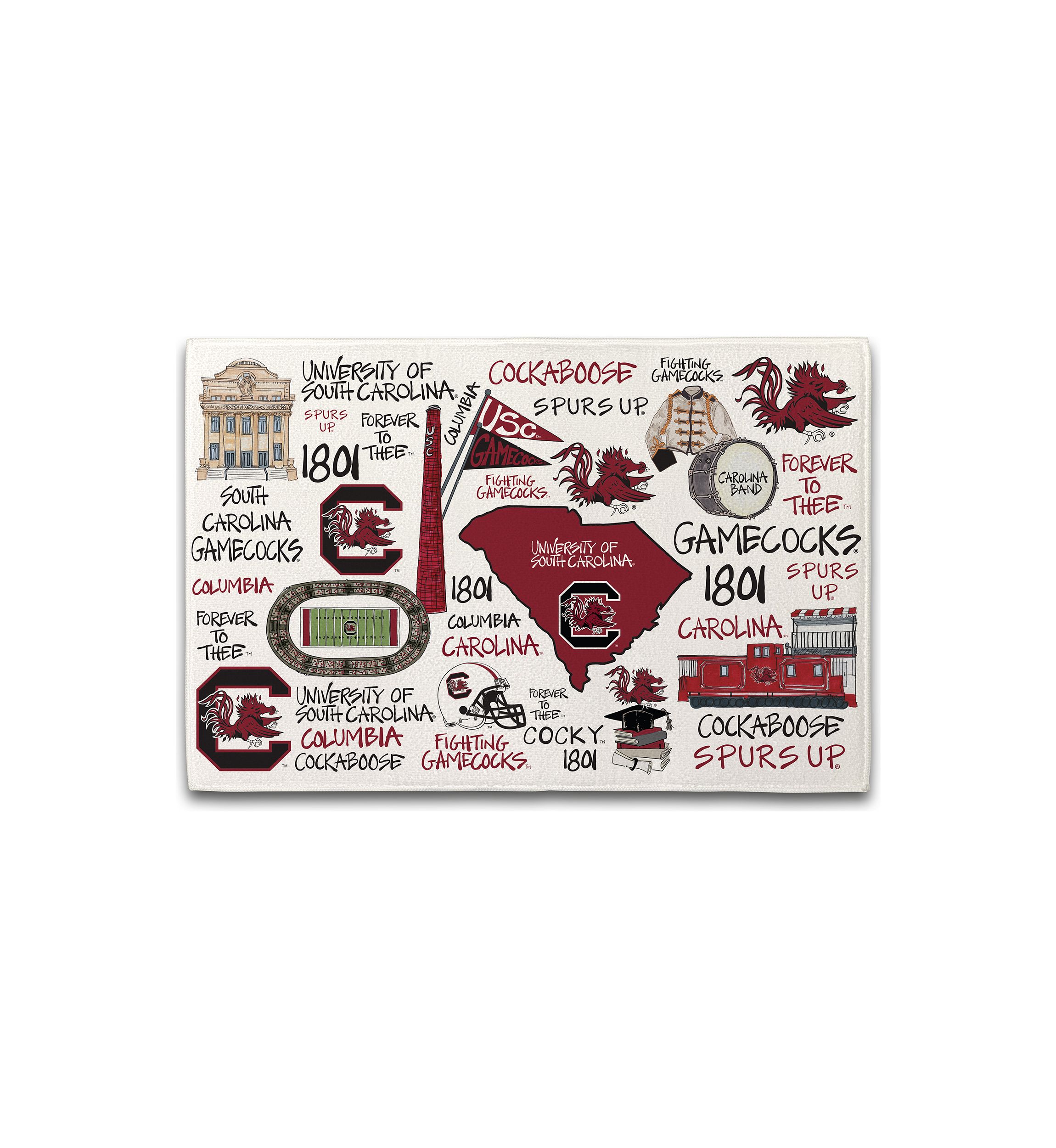 NCAA South Carolina Gamecocks Drying Mat
