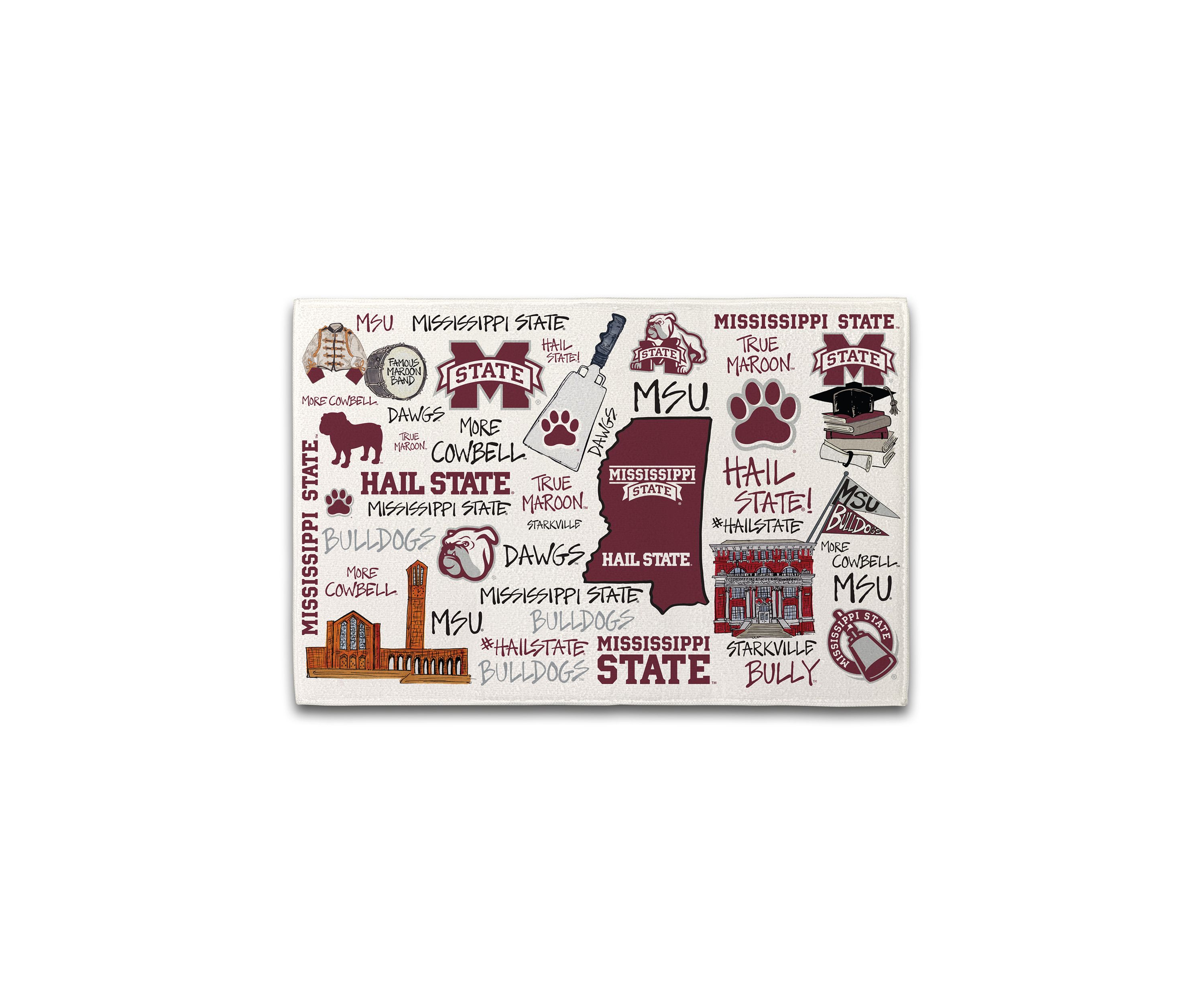 NCAA Mississippi State Bulldogs Drying Mat