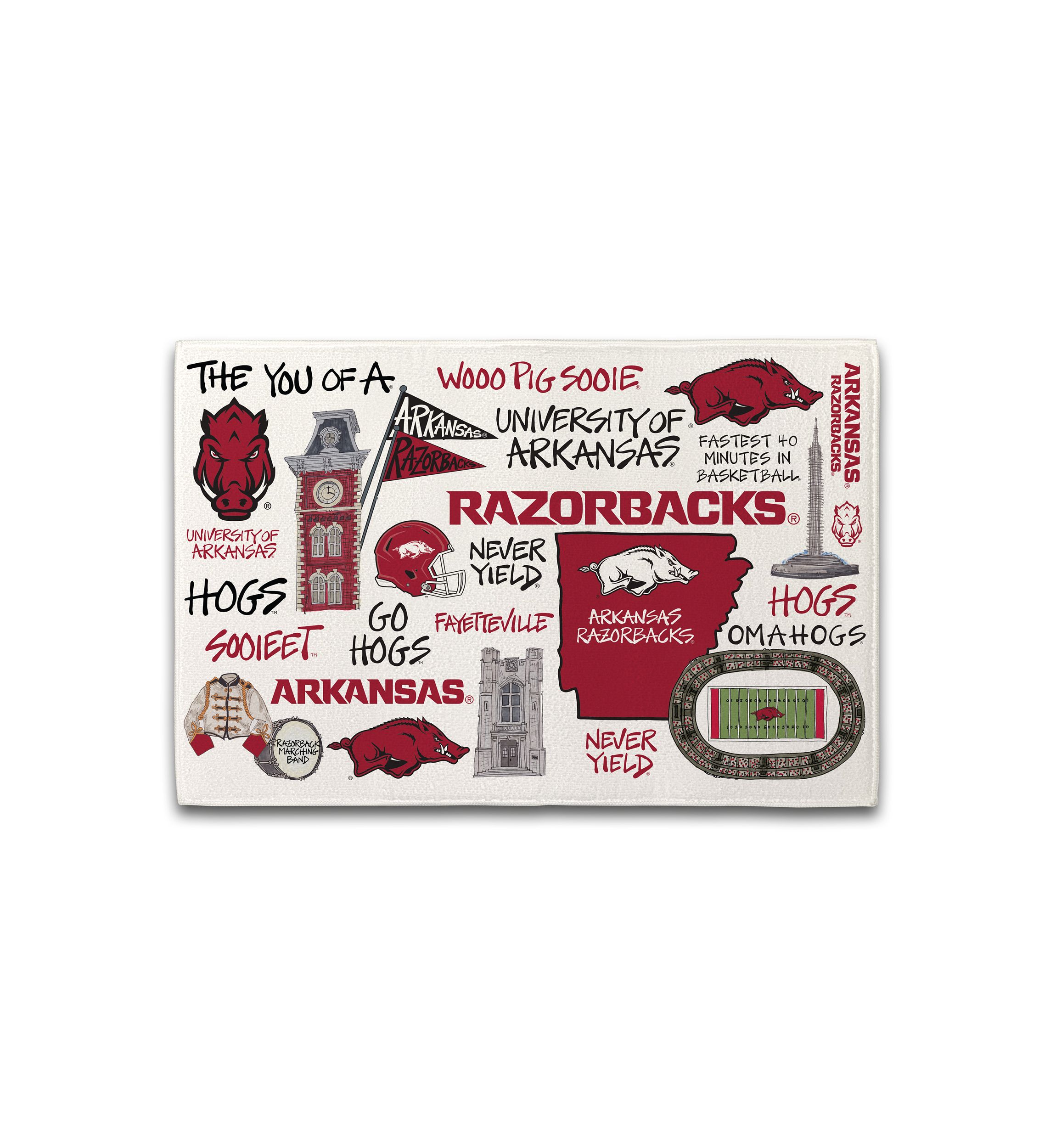 NCAA Arkansas Razorbacks Drying Mat