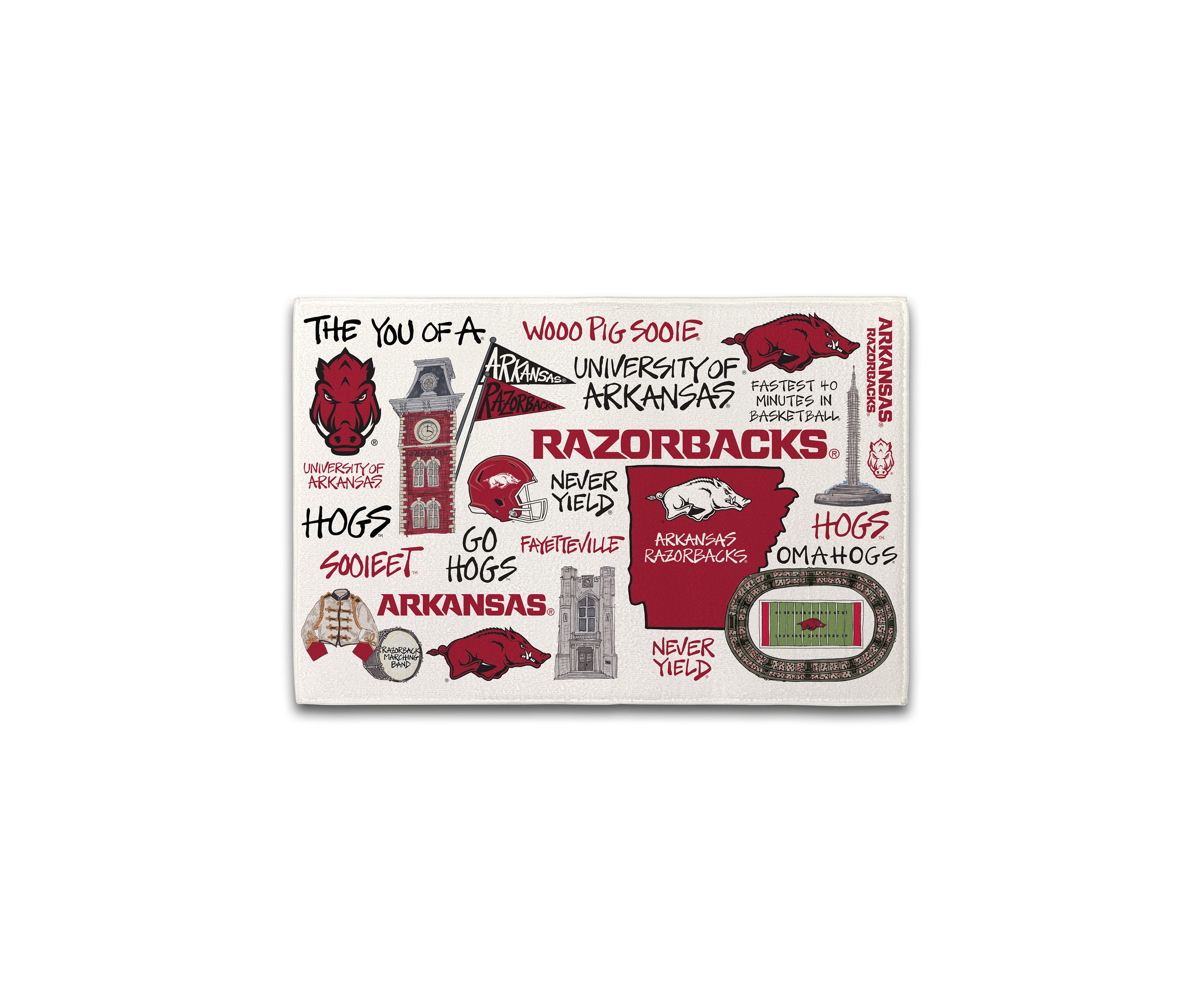 NCAA Arkansas Razorbacks Drying Mat