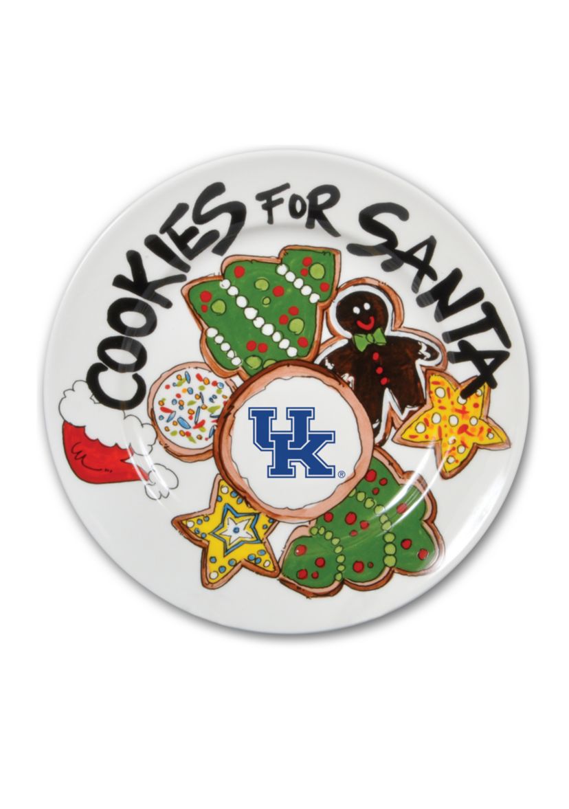 Kentucky Wildcats Cookies for Santa Plate