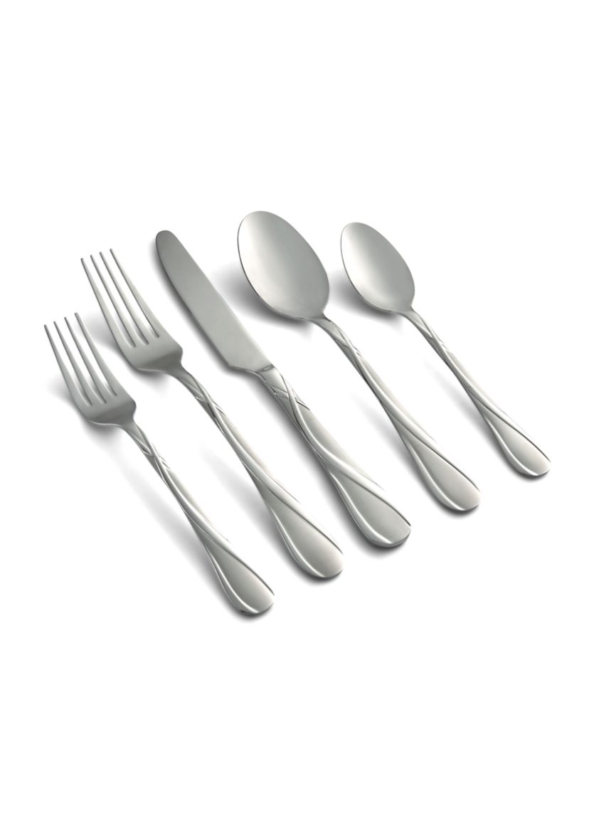 Rue Sand 20-Piece Flatware Set - Service for 4