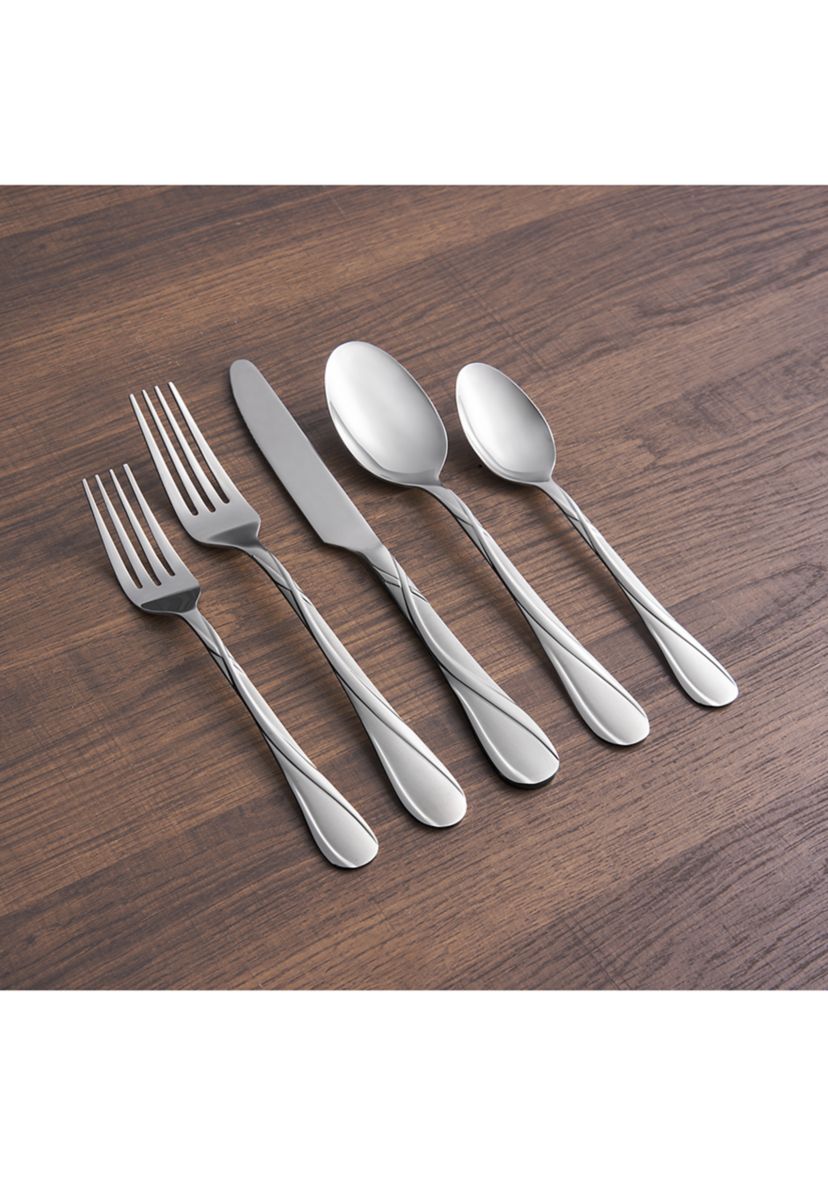 Rue Sand 20-Piece Flatware Set - Service for 4