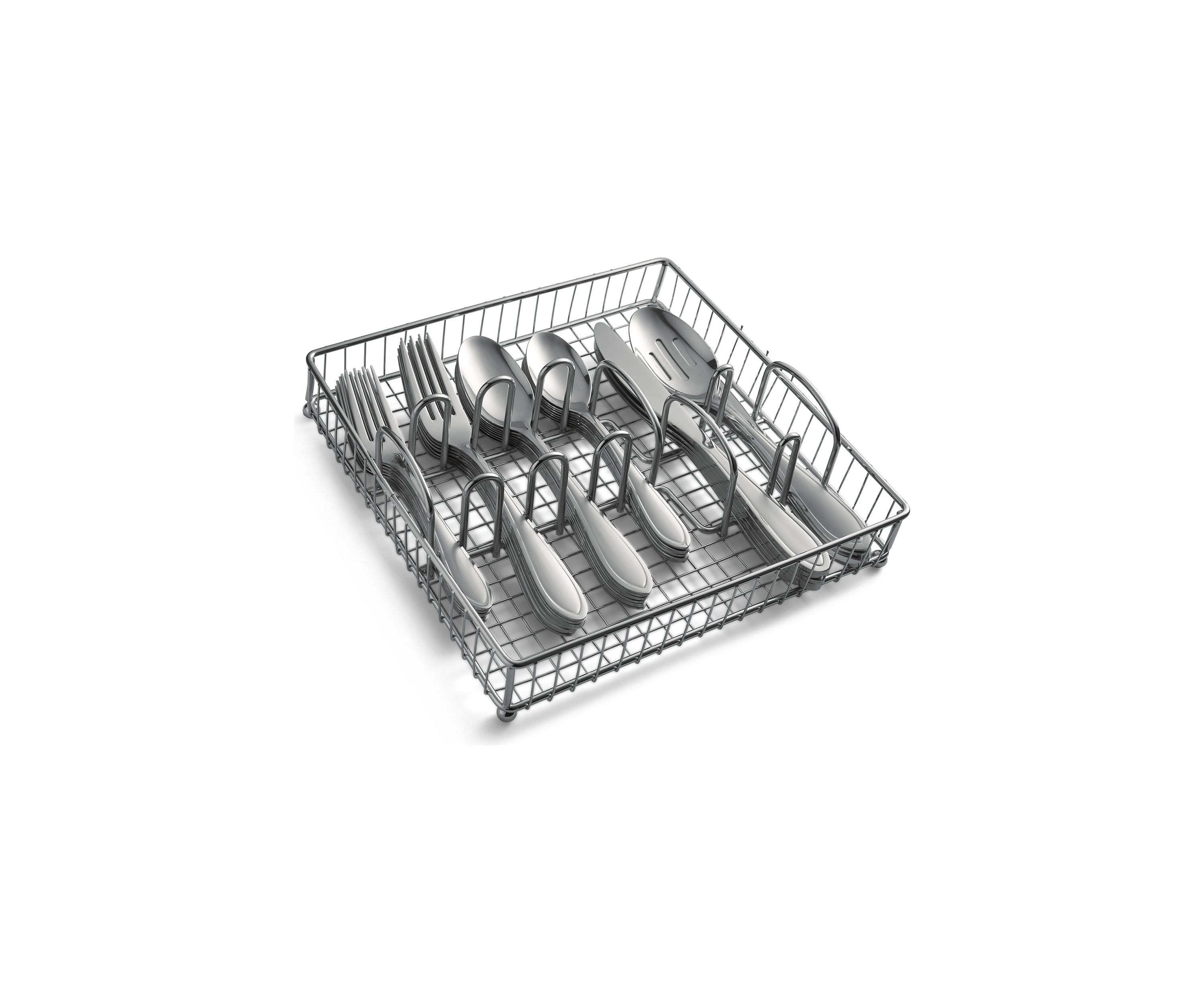 Yardena Sand 42-Piece Flatware Set with Buffet - Service for 8