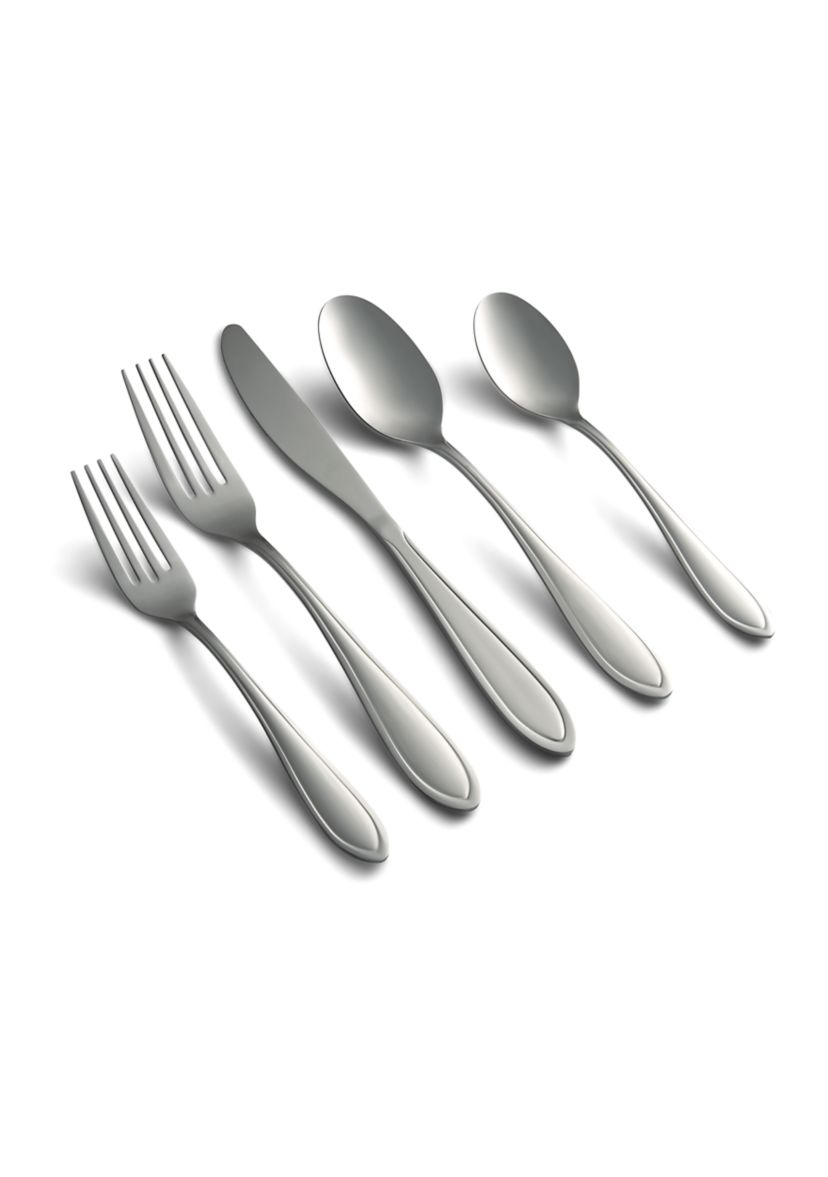 Yardena Sand 42-Piece Flatware Set with Buffet - Service for 8