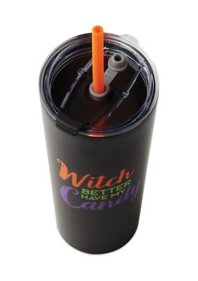 24 Ounce Witch Candy Insulated Straw Tumbler