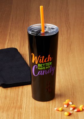 24 Ounce Witch Candy Insulated Straw Tumbler