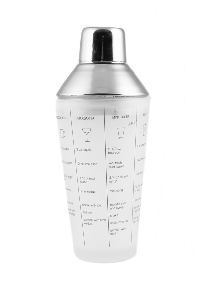 Stainless Glass Recipe Shaker