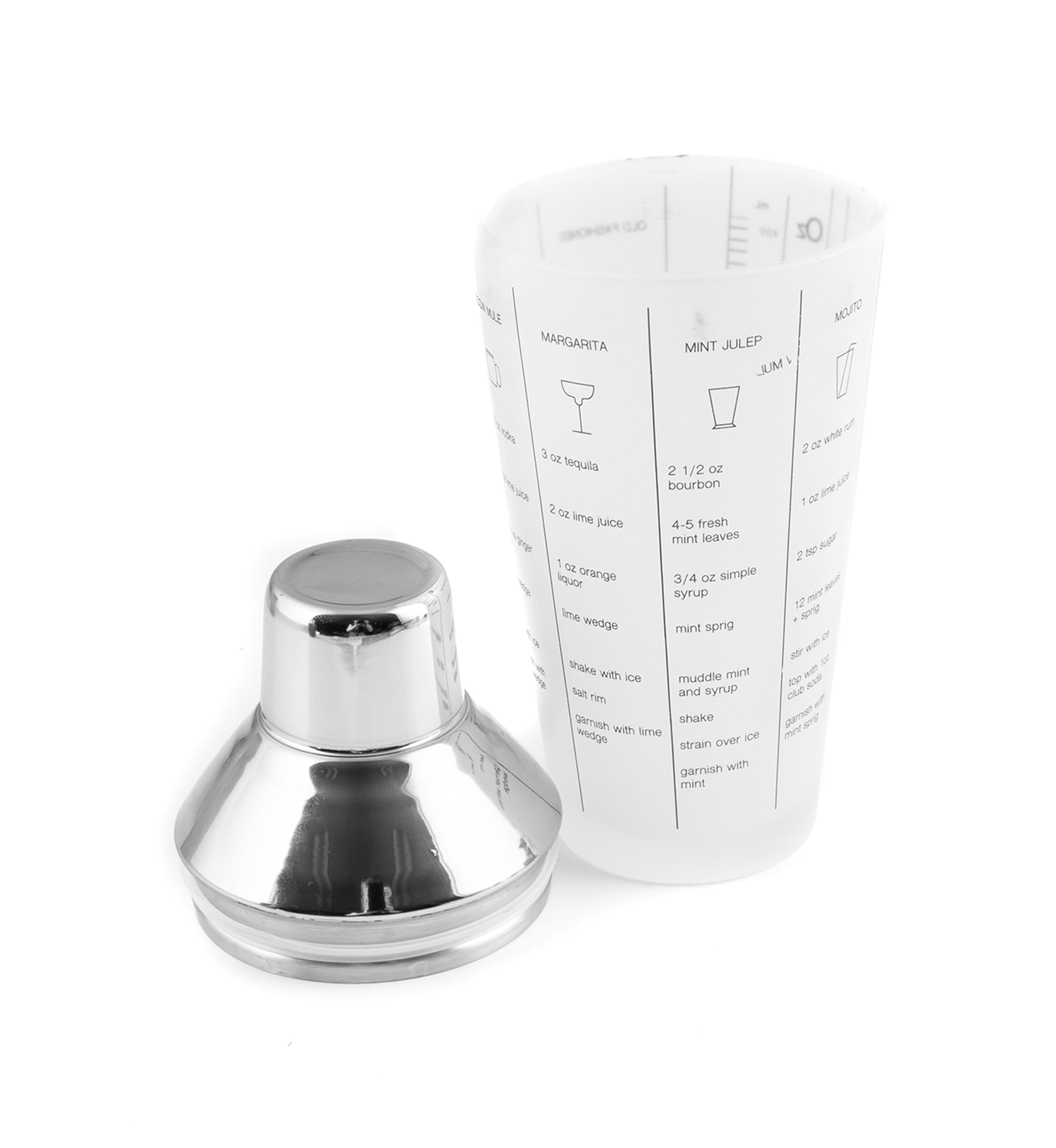Stainless Glass Recipe Shaker