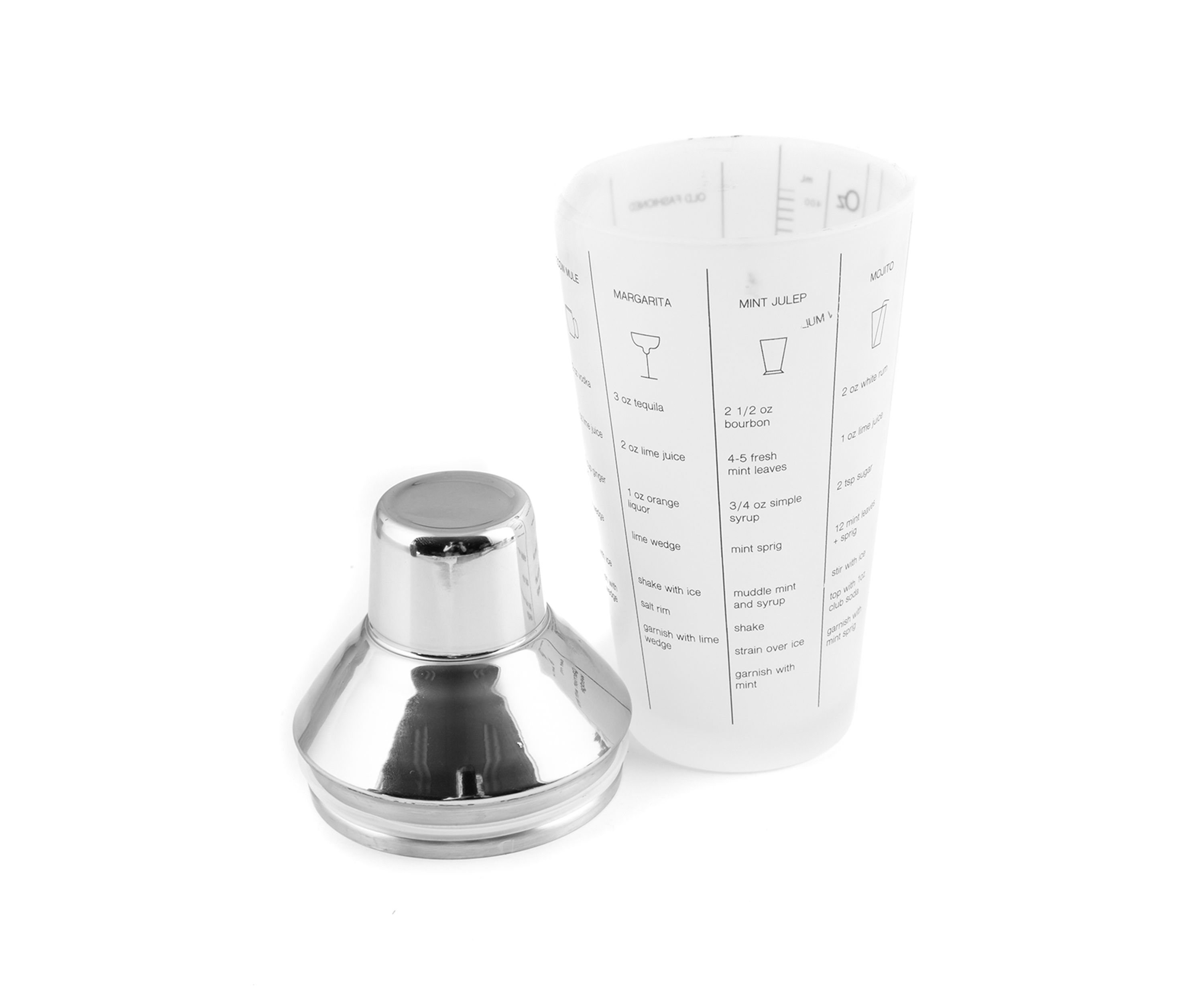 Stainless Glass Recipe Shaker