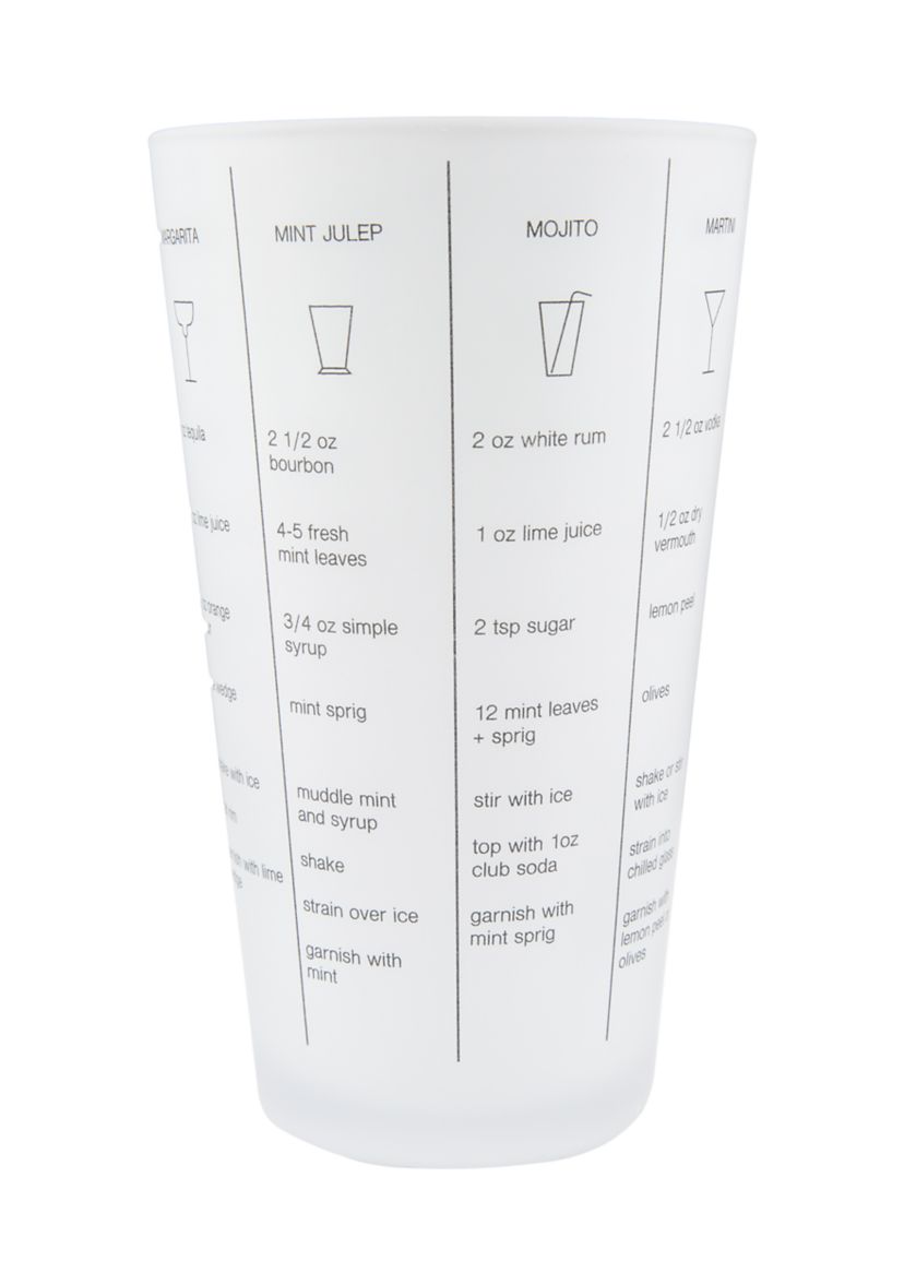 Stainless Glass Recipe Shaker