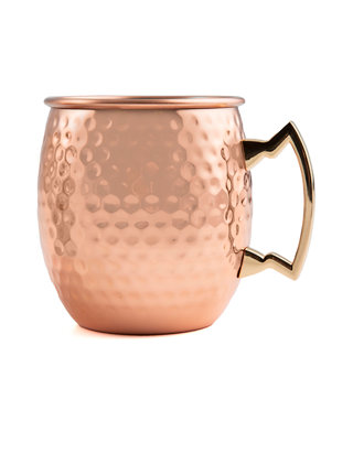 Thirstystone Hammered Copper Moscow Mule Mug with Classic Handle 