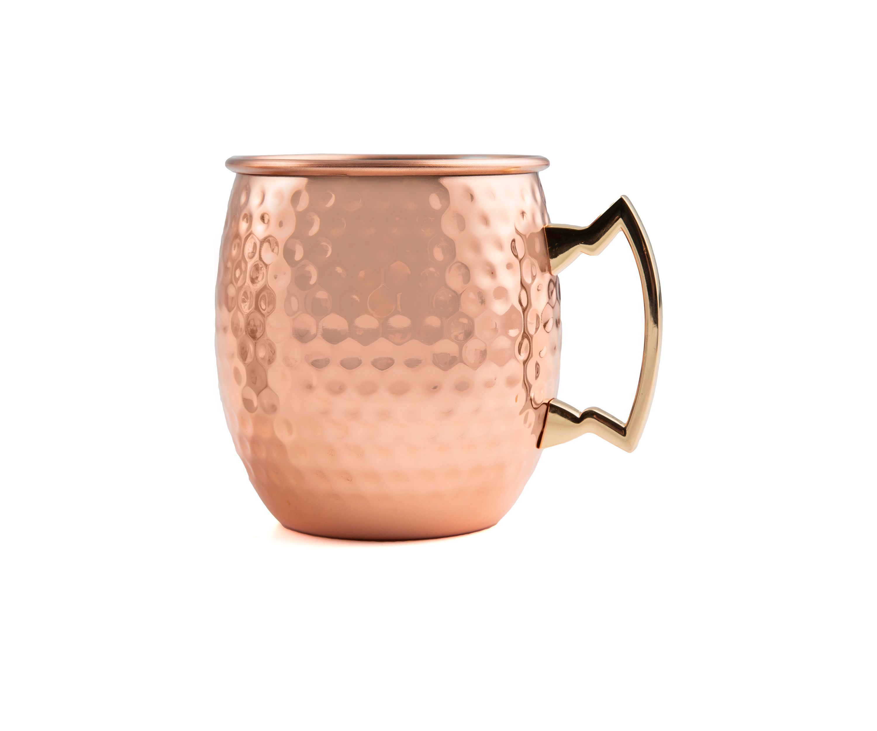 2 Pack of Hammered Copper Moscow Mule Mugs