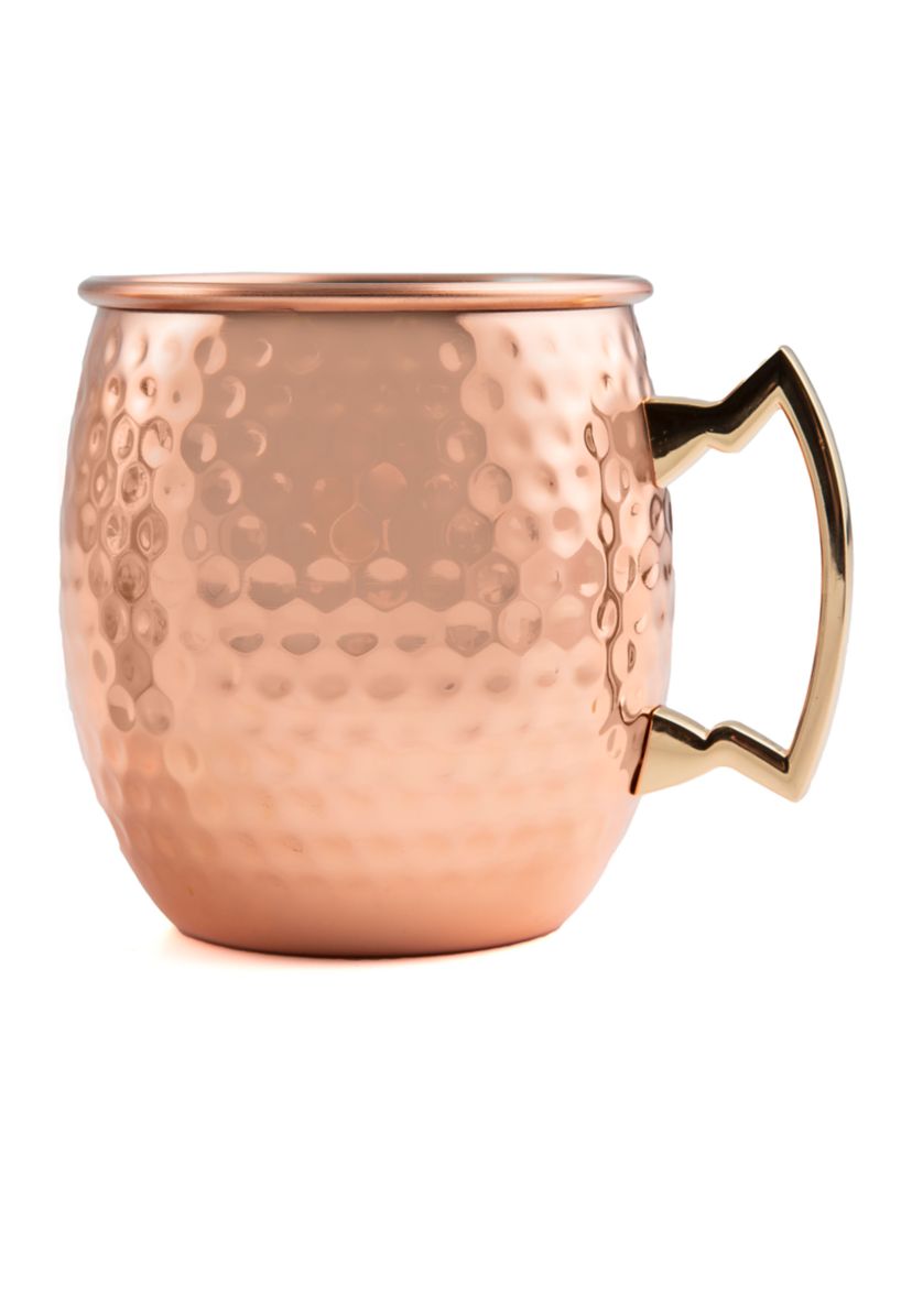 2 Pack of Hammered Copper Moscow Mule Mugs