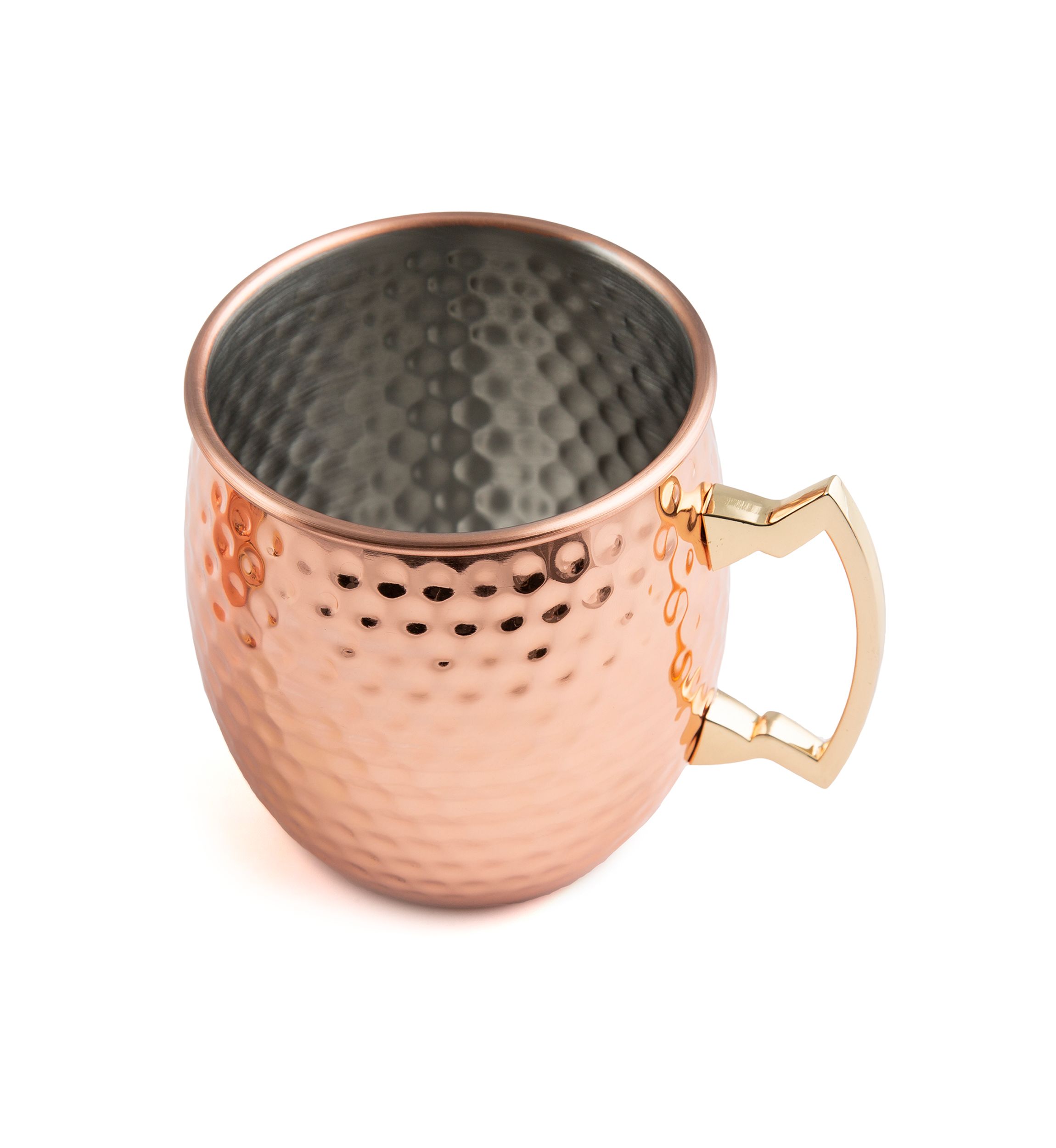 2 Pack of Hammered Copper Moscow Mule Mugs