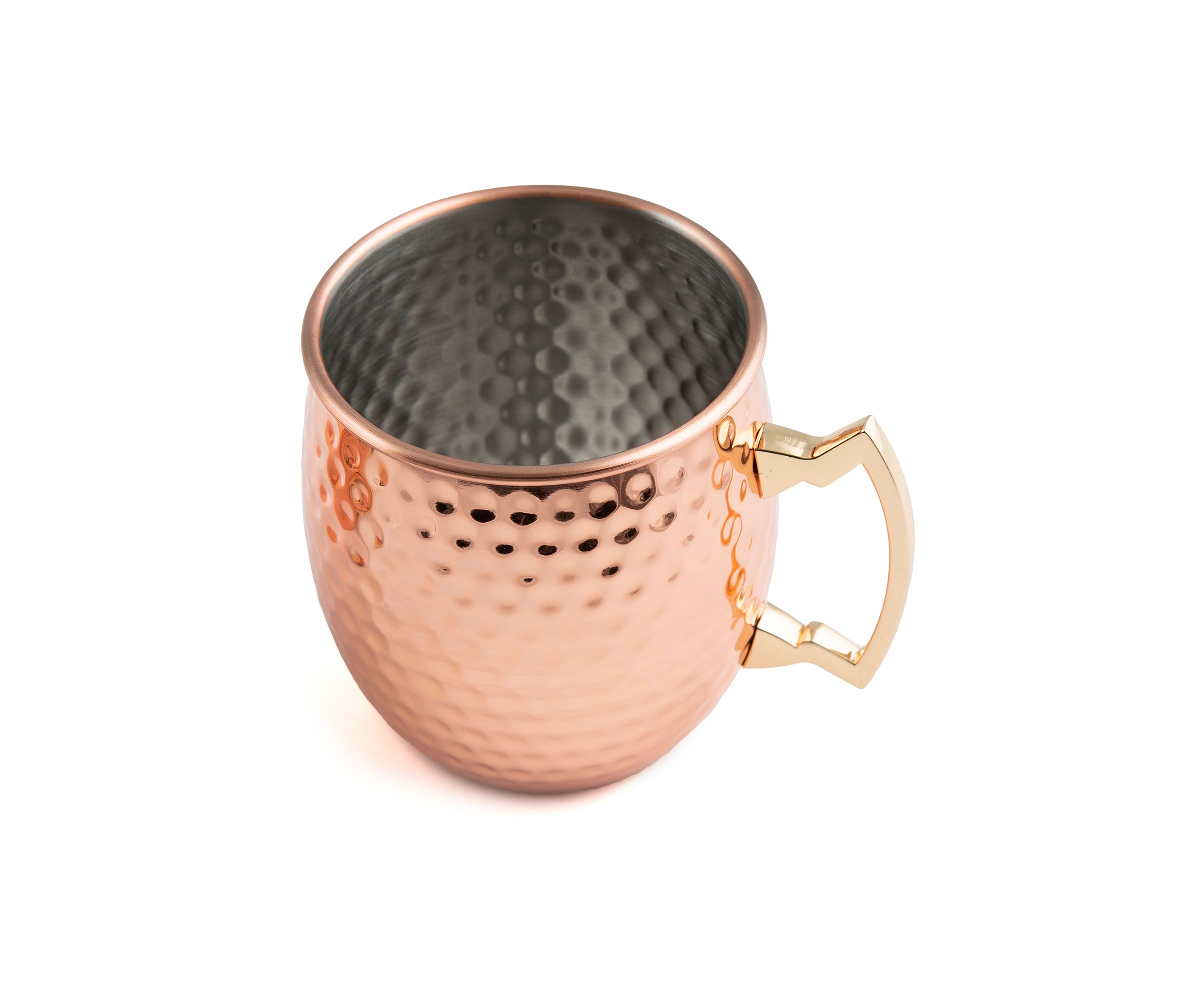 2 Pack of Hammered Copper Moscow Mule Mugs
