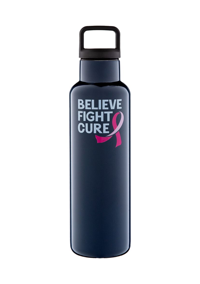 Navy Believe Fight Cure Insulated Bottle - 18 Ounces 