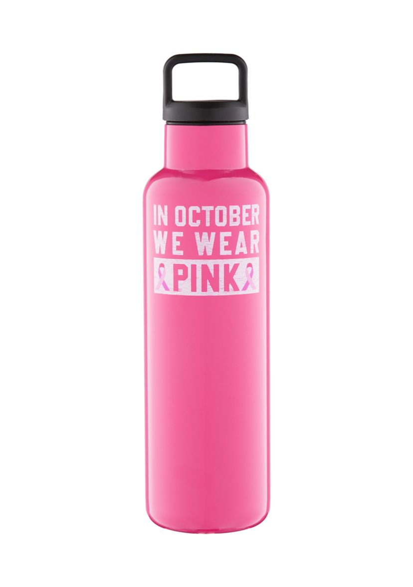 In October We Wear Pink Insulated Bottle - 18 Ounces