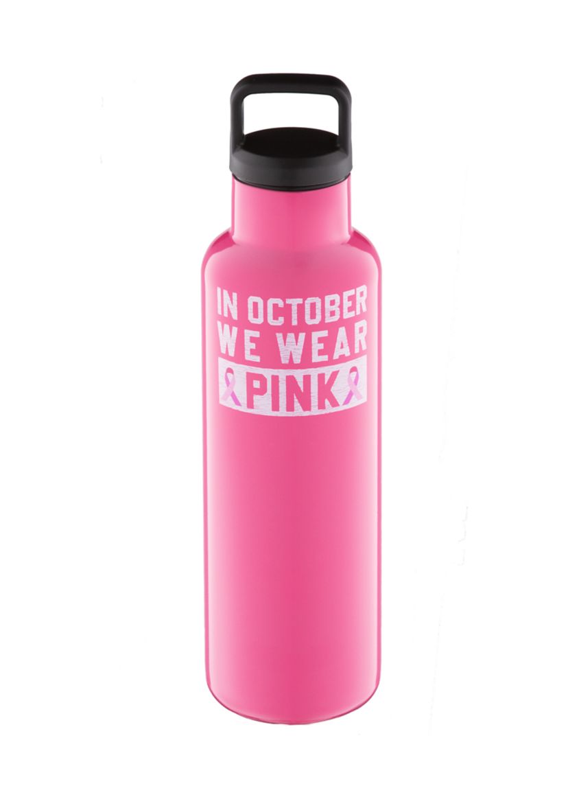 In October We Wear Pink Insulated Bottle - 18 Ounces