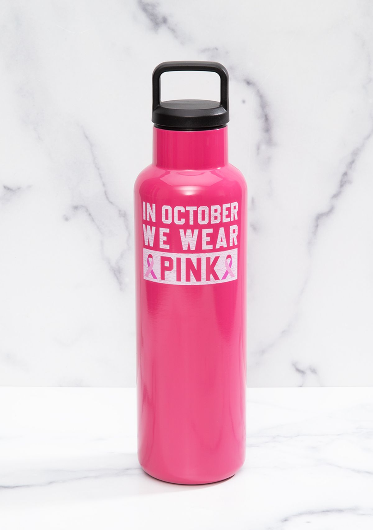 In October We Wear Pink Insulated Bottle - 18 Ounces