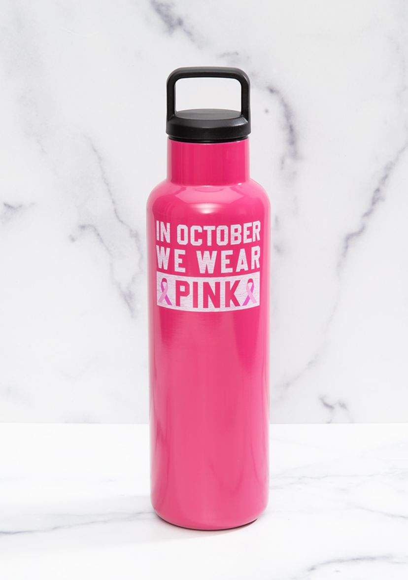 In October We Wear Pink Insulated Bottle - 18 Ounces