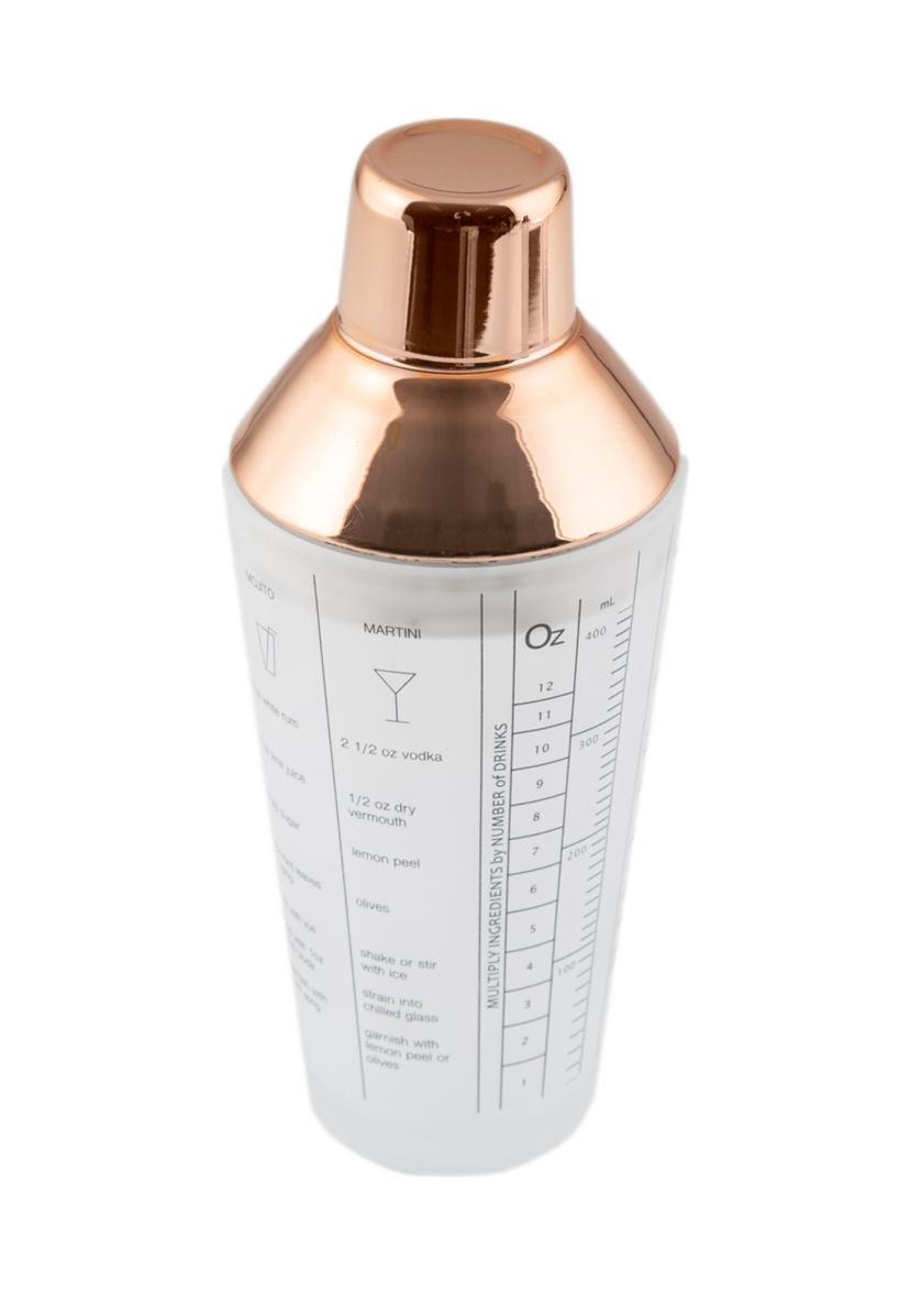 Copper Glass Recipe Shaker