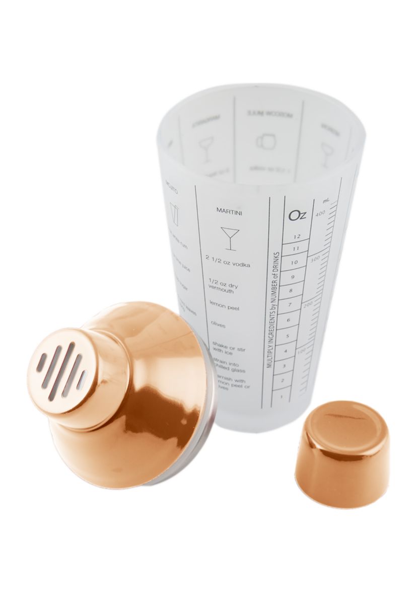 Copper Glass Recipe Shaker