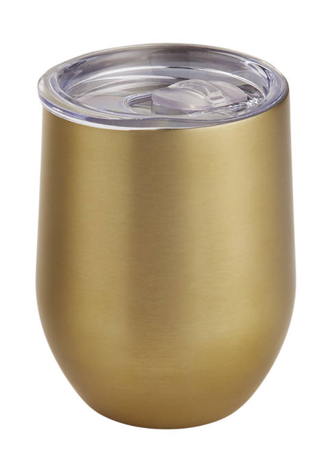 Cambridge Silversmiths 12 Ounce Brushed Gold Insulated Wine