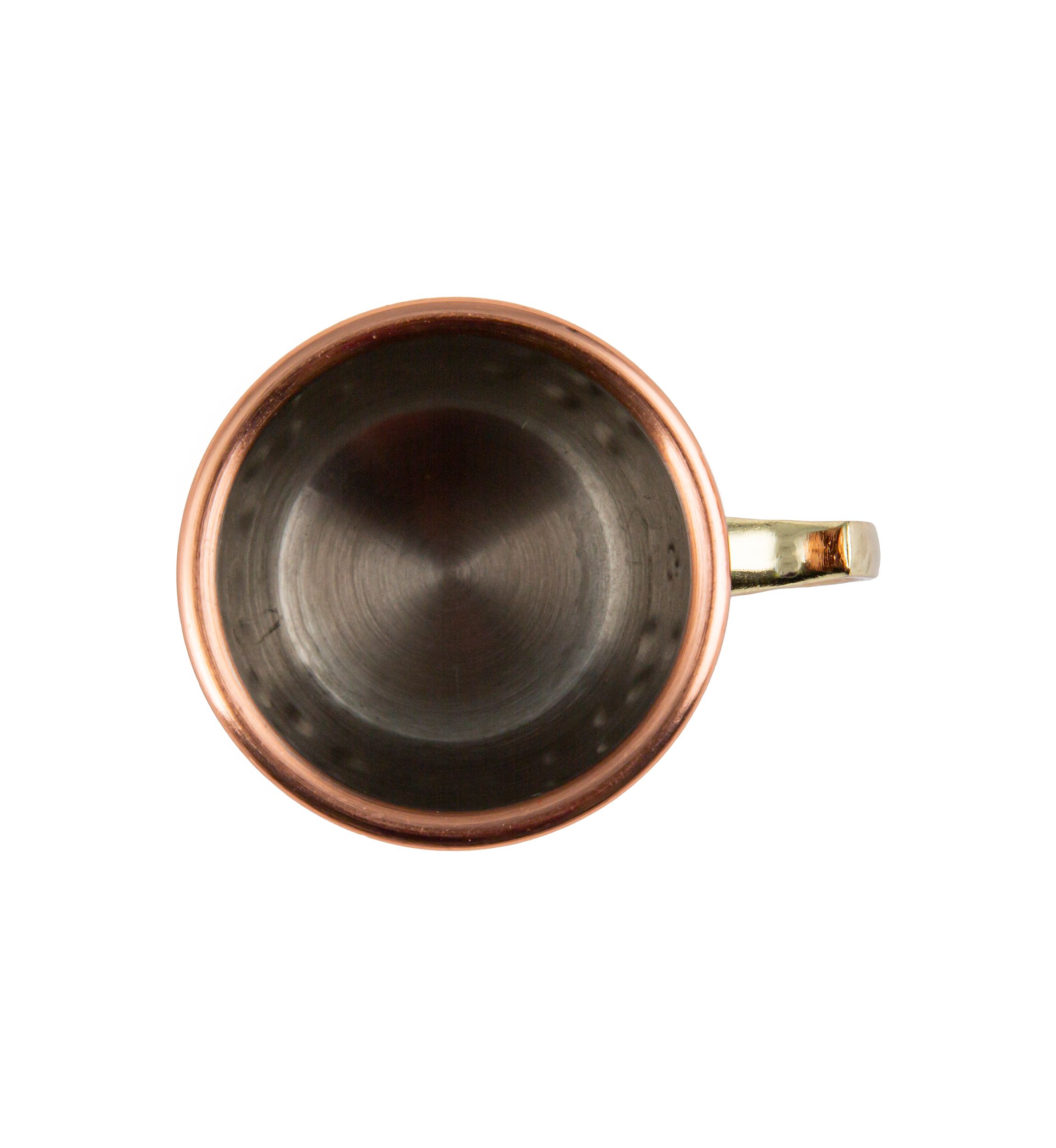 4 Pack of Hammered Copper Mini Moscow Mule Mug Shot Glasses