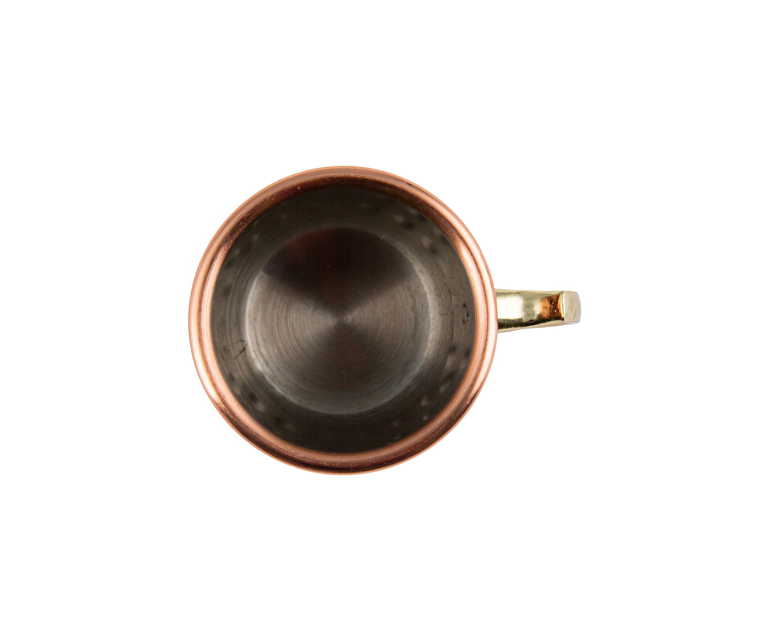 4 Pack of Hammered Copper Mini Moscow Mule Mug Shot Glasses