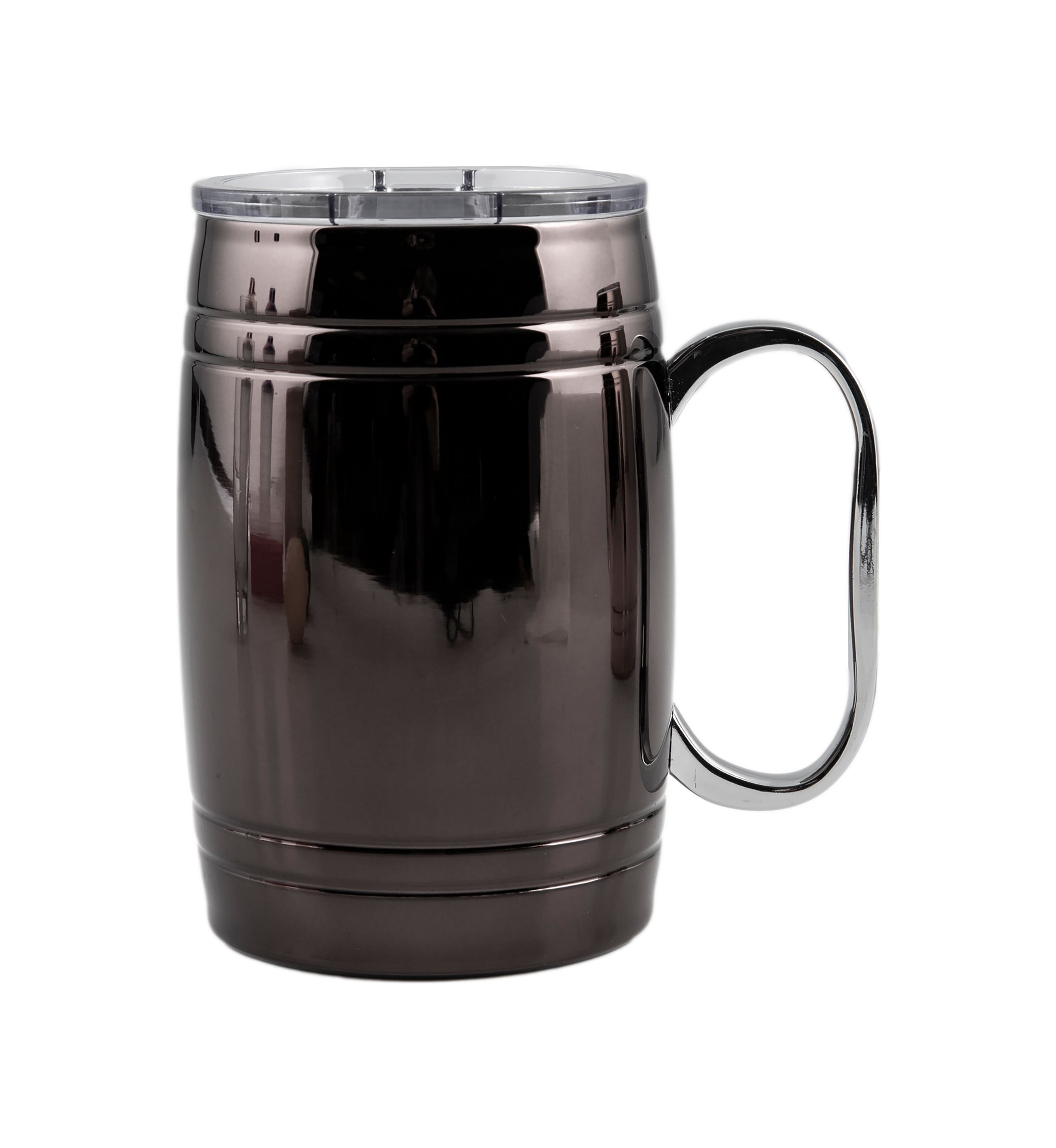 20 Ounce Insulated Black Beer Mug