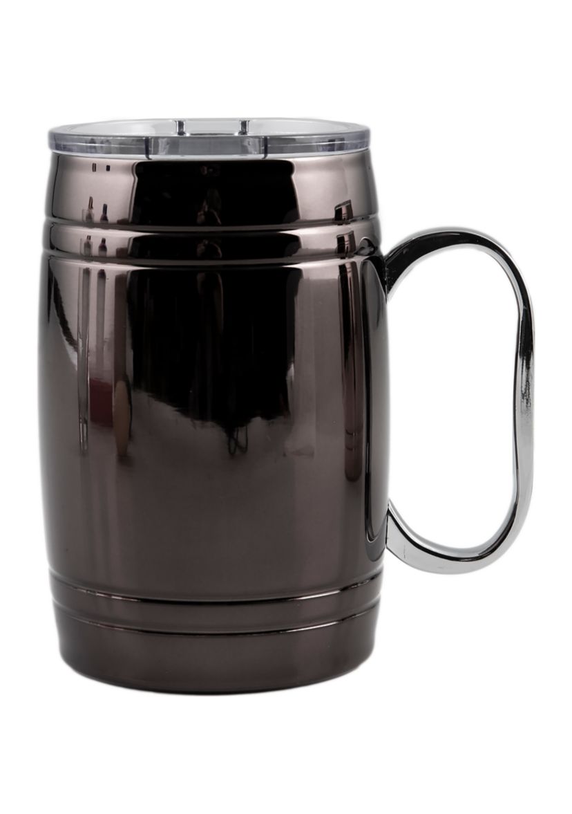 20 Ounce Insulated Black Beer Mug