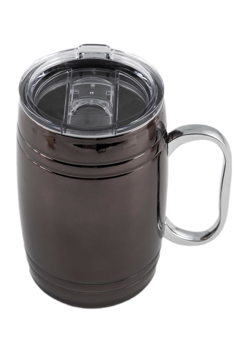 20 Ounce Insulated Black Beer Mug