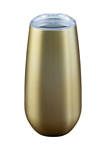 6 Ounce Insulated Brushed Gold Champagne Tumbler