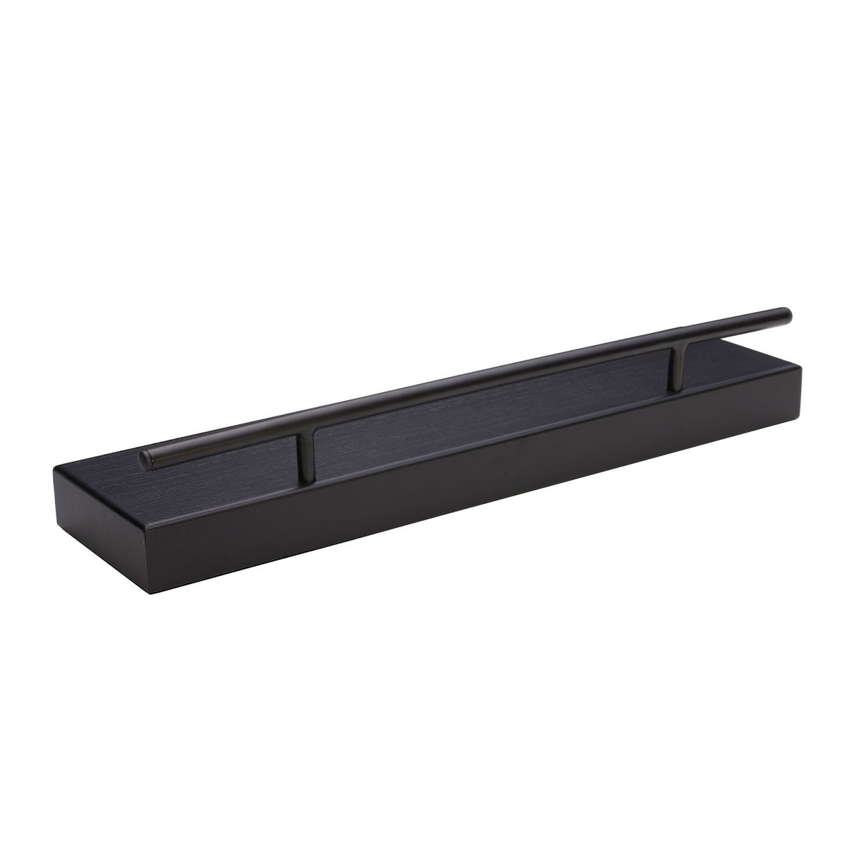 Floating Crown Molding Shelves for Bedroom, Living Room, Bathroom, Kitchen, Nursery, Set of 4, Black