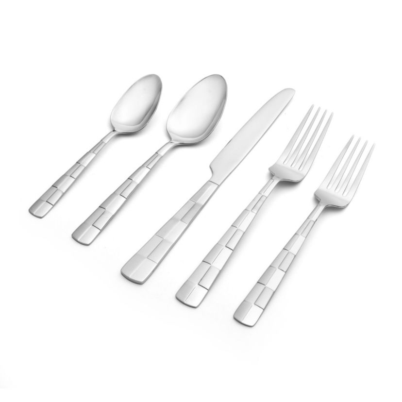 International Silver Checkered Frost 20-pc Flatware Set, Service for 4