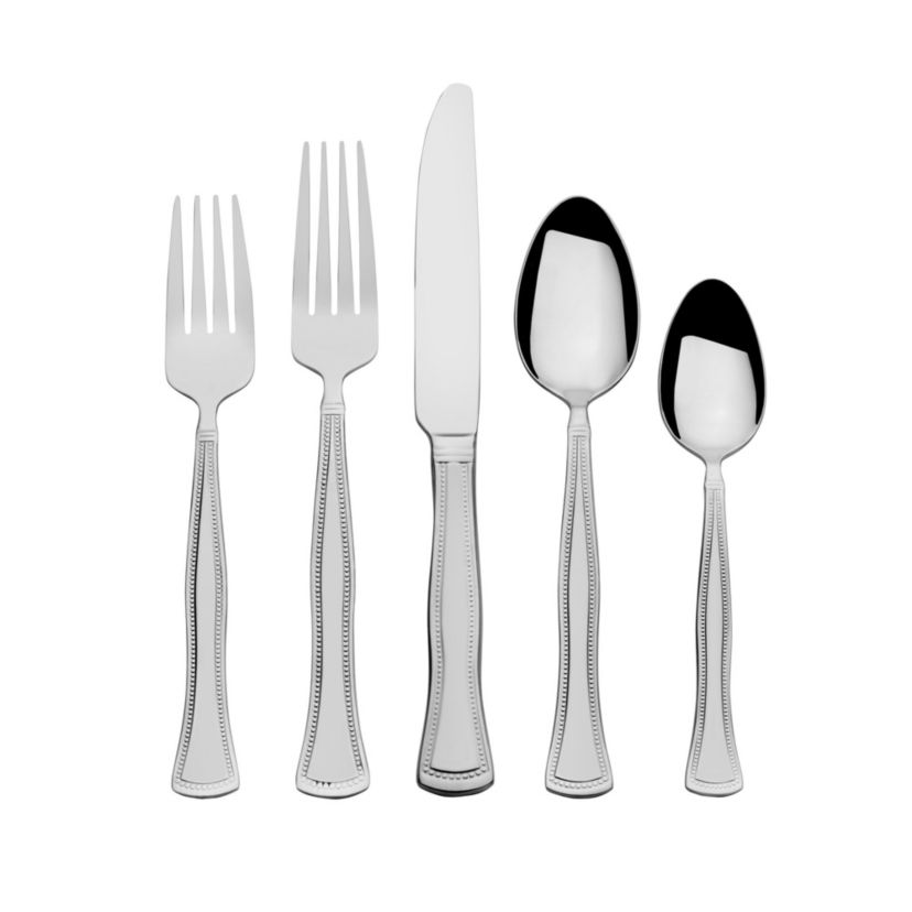 Gourmet Basics by Mikasa Chadwick Bead 20-pc Flatware Set, Service for 4