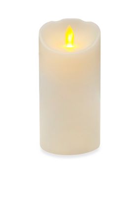 mikasa reflections led candle with realistic flame set white 2 count