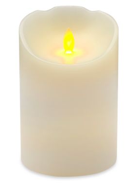 mikasa reflections led candle with realistic flame set white 2 count