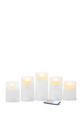 mikasa reflections led tealight with realistic flame set white