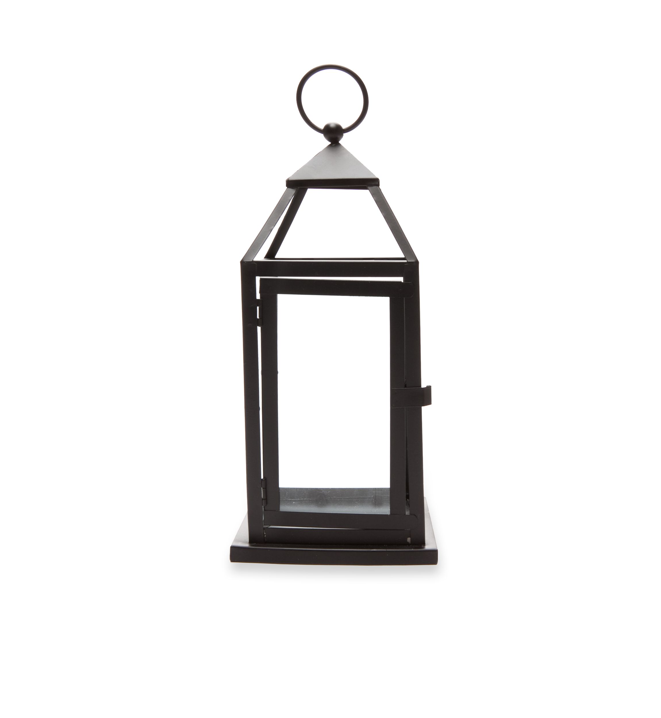 Matte Black Metal Lantern
