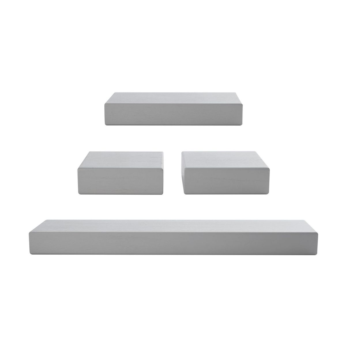 Set of 4 Chunky Shelves Gray