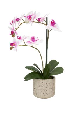 elements polysilk white orchid artifical grenner