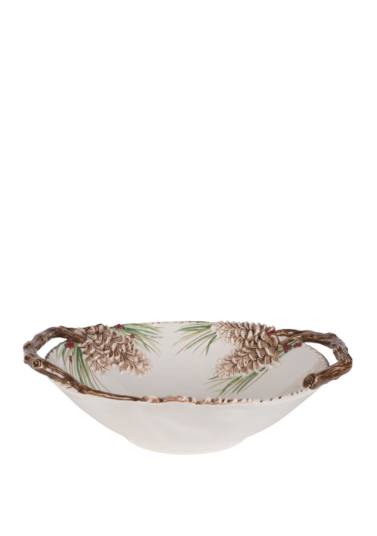 Forest Frost Centerpiece Serve Bowl