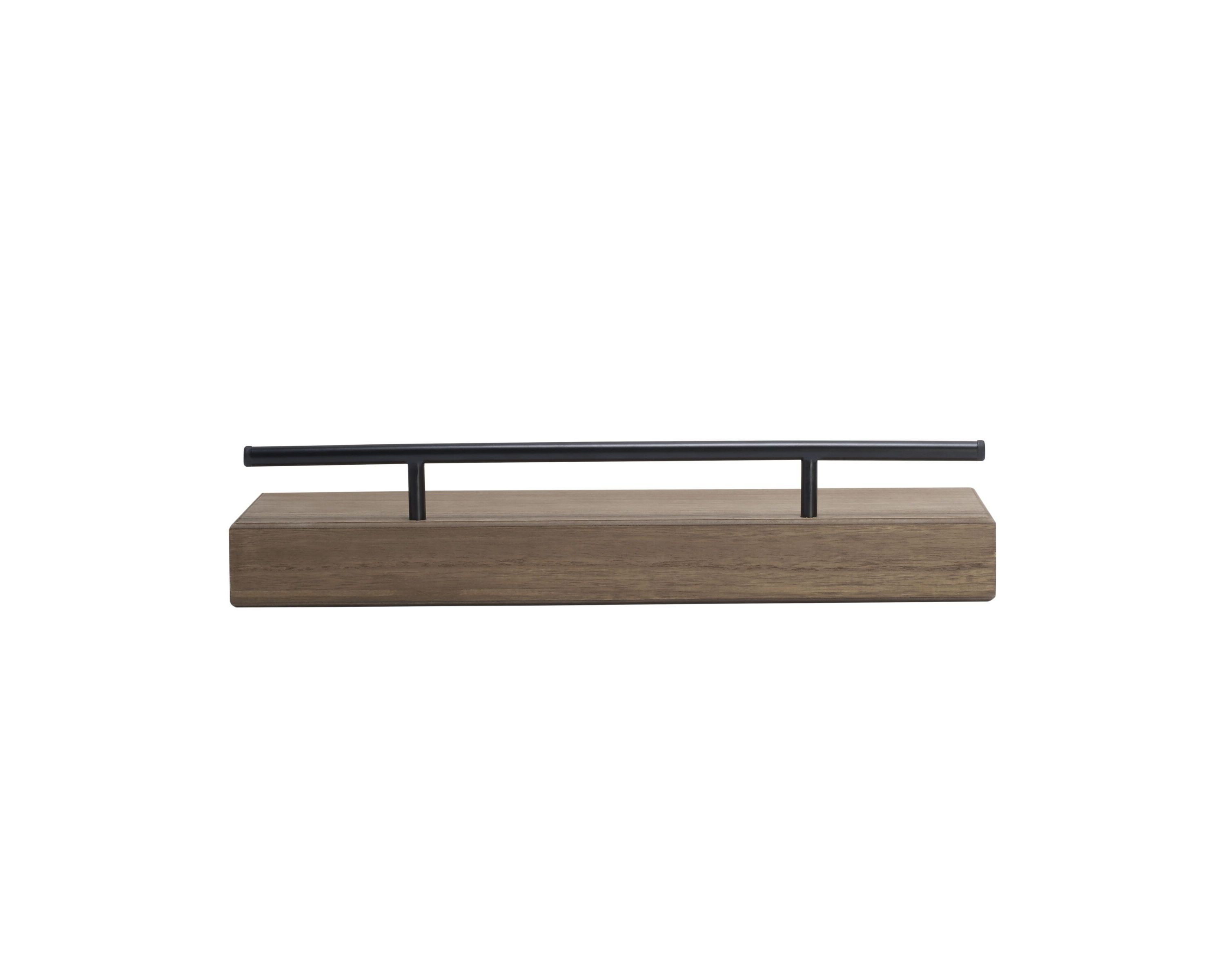Arlington Floating Wall Shelves for Bedroom, Living Room, Bathroom, Kitchen, Office, Nursery, Set of 4, Gray