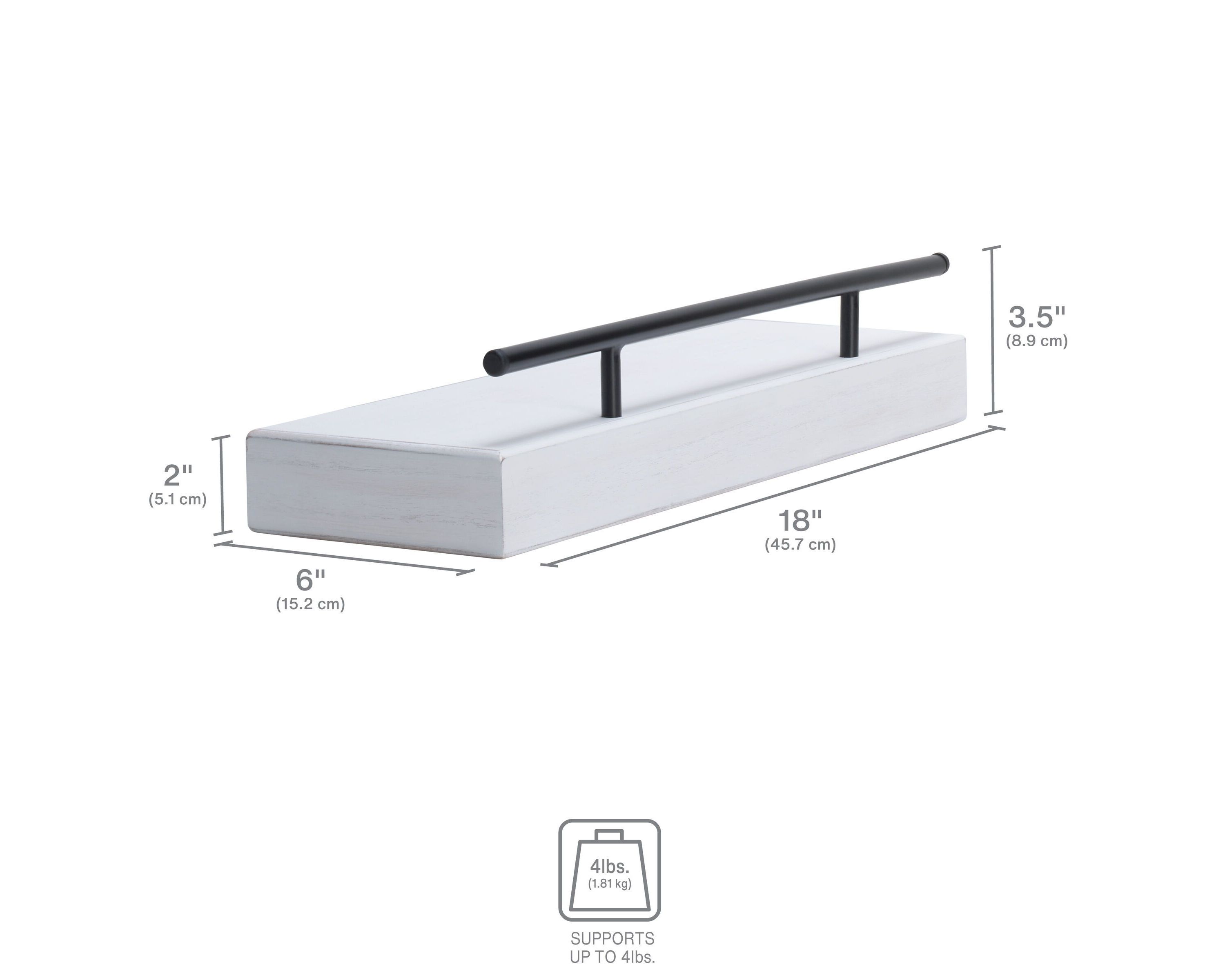 Floating Molding Shelves for Bedroom, Living Room, Bathroom, Kitchen, Nursery, Set of 5, Espresso