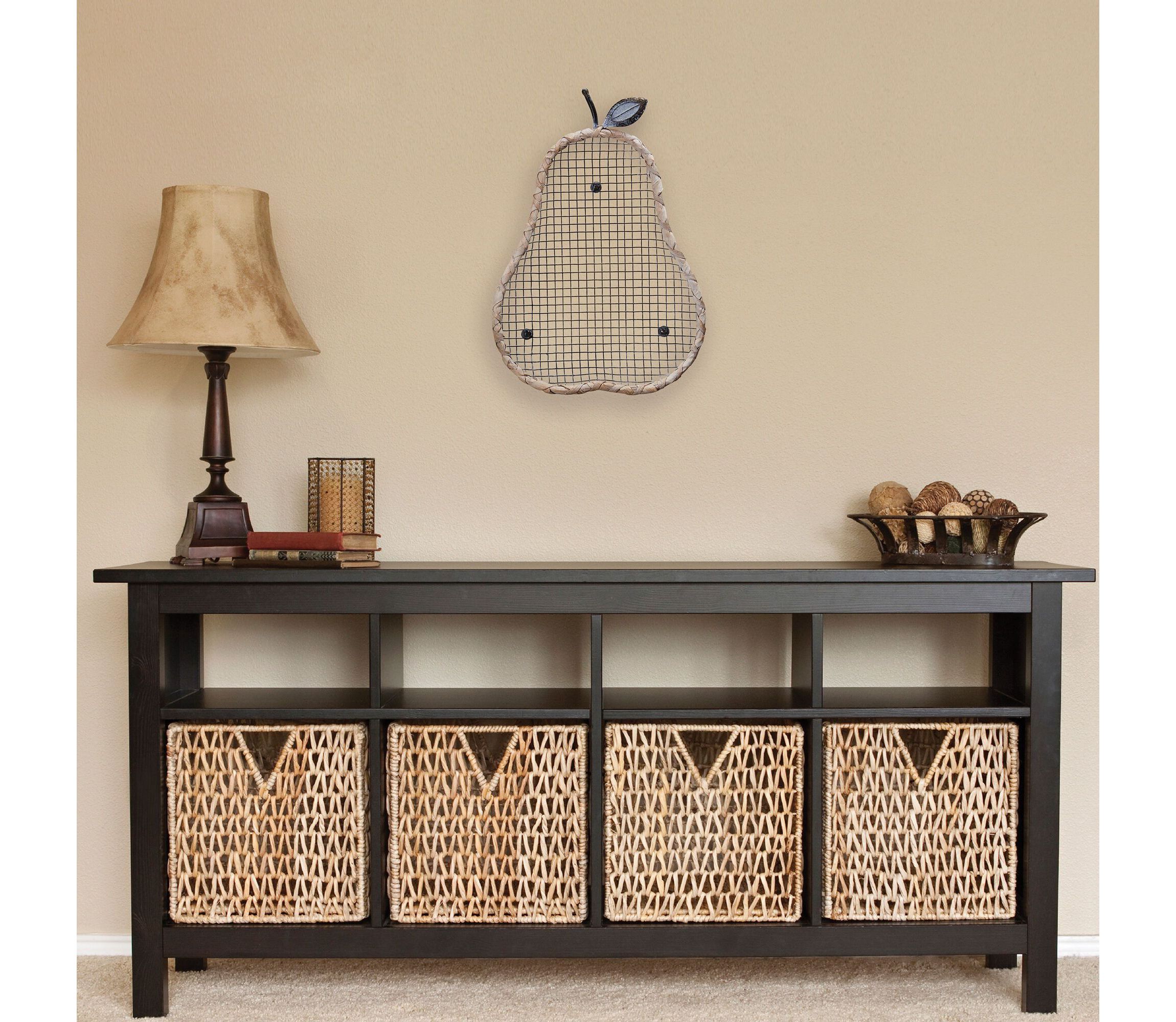 19-in Pear Wire Wall Decor