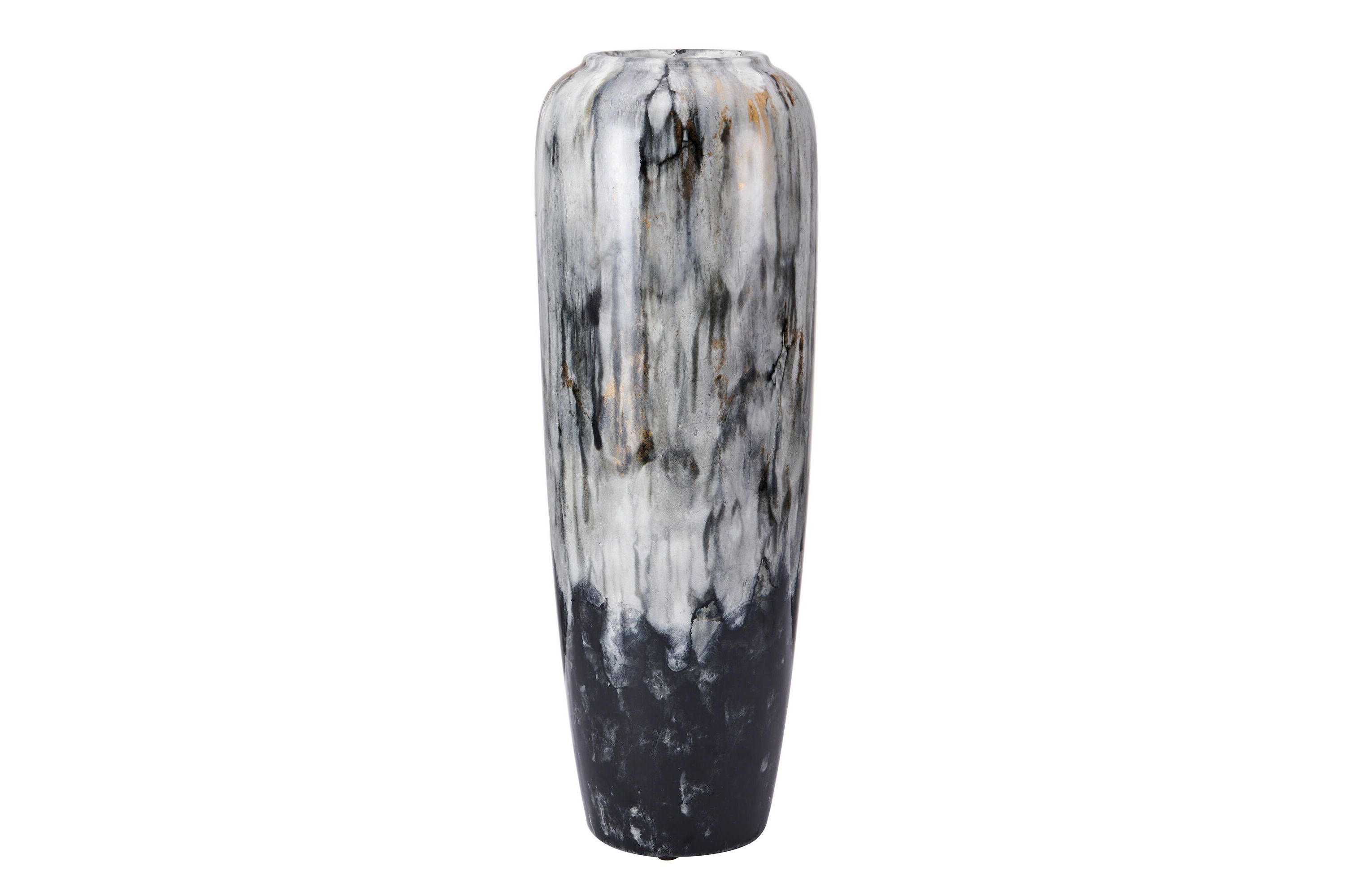 Ivory and White 17-Inch Urn Vase
