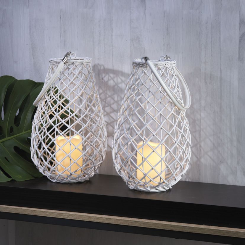 Set Of 2 LED Lantern, 13 Inch